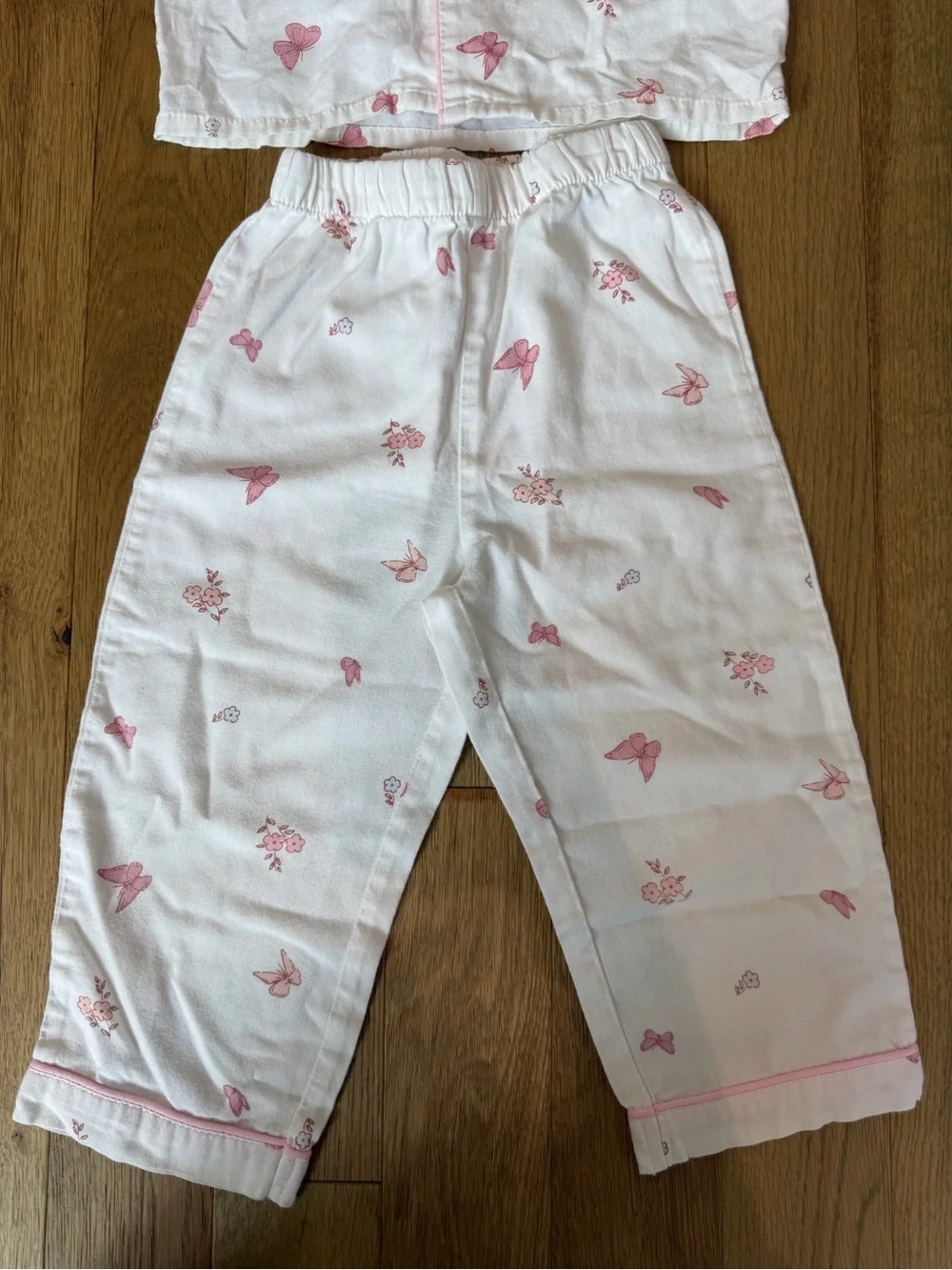 ✨ Petite Plume Pink Butterfly Pajama Set Girls 3T Cotton